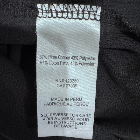 TravisMathew Palm Print Golf Polo Men’s XL Black Pima Cotton Blend - Picture 5 of 5